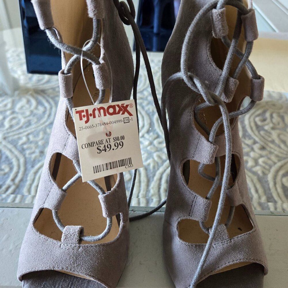 New Nine West Peep Toe high heel ankle bootie